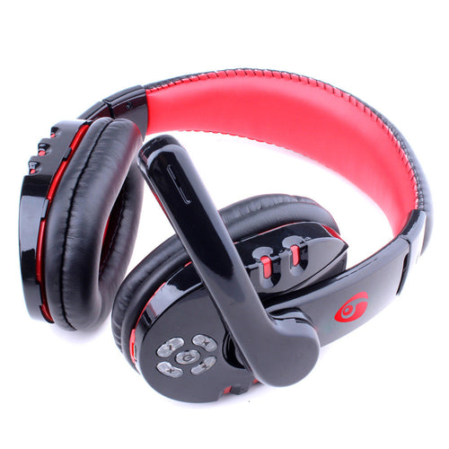 EPULA Bluetooth Auriculares de juego auricular estéreo inalámbrico profesional Gamer micrófono del auricular retroiluminado para el ordenador portátil PC Teléfono PS4