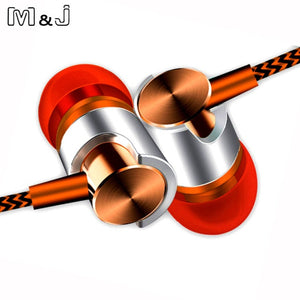 M&J J7 Auriculares Con Micrófono Auriculares Super Bass Auriculares Para iphone 6 6s 5 Xiaomi Auriculares Smartphone Ordenador PC MP3