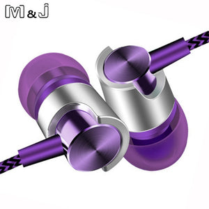 M&J J7 Auriculares Con Micrófono Auriculares Super Bass Auriculares Para iphone 6 6s 5 Xiaomi Auriculares Smartphone Ordenador PC MP3