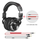 Oneodio Auriculares con cable Hi-Fi Auriculares con micrófono para Xiaomi Professional Studio Monitor DJ adaptador de auriculares gratis