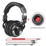 Oneodio Auriculares con cable Hi-Fi Auriculares con micrófono para Xiaomi Professional Studio Monitor DJ adaptador de auriculares gratis