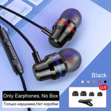 TOMKAS Auriculares Auriculares Con Cable 3.5mm En Auricular Auricular Con Micrófono Estéreo Auricular 5 Color Para Samsung Xiaomi Ordenador del teléfono