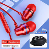 TOMKAS Auriculares Auriculares Con Cable 3.5mm En Auricular Auricular Con Micrófono Estéreo Auricular 5 Color Para Samsung Xiaomi Ordenador del teléfono