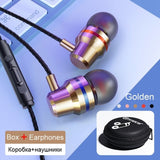 TOMKAS Auriculares Auriculares Con Cable 3.5mm En Auricular Auricular Con Micrófono Estéreo Auricular 5 Color Para Samsung Xiaomi Ordenador del teléfono