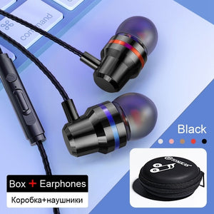 TOMKAS Auriculares Auriculares Con Cable 3.5mm En Auricular Auricular Con Micrófono Estéreo Auricular 5 Color Para Samsung Xiaomi Ordenador del teléfono