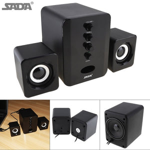 Altavoces estéreo estéreo 3D de rango completo SADA Subwoofer Altavoces portátiles PC Altavoz DJ Combinación de sonido USB para teléfono TV